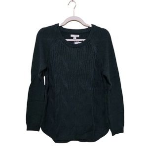 Sonoma Dark Green Lightweight Knit Sweater - NWT